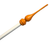 Houten vlaggenstok met oranje puntknop, 200cm, 30mmØ,