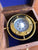 Brass fixed compass in wooden box 1