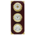 ANVI Set Clock, Baro-Th/Hygro H:390xW:130x35mm brass