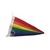 Regenboog bootvlag, 30x45cm wimpel zware kwaliteit doek