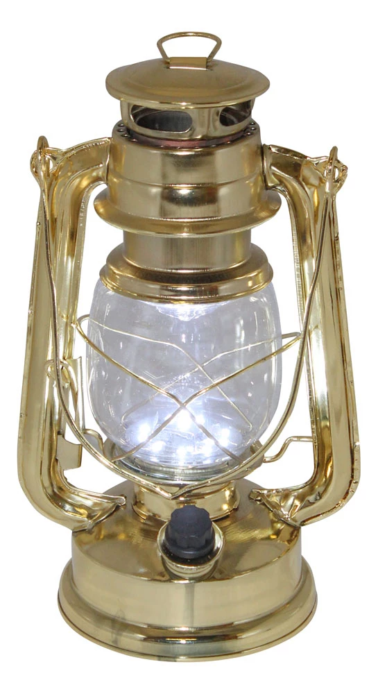 Sturmlaterne, LED Messingbeschichtung