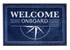 Welcome onboard Blue 50x70cm