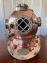 Diving helmet Copper / Brass, 45cm high, NEW