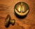 Anchor button large, Brass