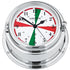 Wempe BREMEN II, Uhr mit Funksektoren 150mmø arabische Ziffern, Messing