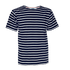 Breton T-Shirt A60 korte mouw Navy - Natural