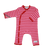 Breton romper suit baby Fuchsia-Red