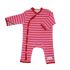 Breton romper suit baby Fuchsia-Red