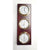 ANVI Set Clock, Baro-Th/Hygro H:390xW:130x35mm brass