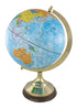 Globus hellblau Messing 47cm