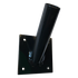 Flagpole holder, brushed aluminum Black