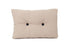 Cushion with buttons - Beige with black