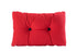 Cushion with buttons - Red with blue
