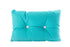 Cushion with buttons - Turquoise with white