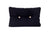 Cushion with buttons - Black with beige