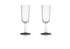 Marc Newson black - Champagneglas 2 stuks