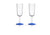 Marc Newson navy blauw - Champagneglas 2 stuks