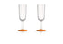 Marc Newson oranje - Champagneglas 2 stuks