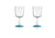 Marc Newson vivid blauw - Wijnglas 2 stuks