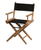 Director's chair black canvas