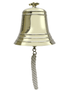 Ship's bell, brass 200 mmØ