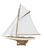 America White / Natural Large sailing yacht 123 cm
