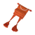 Orange pennant with tassels