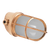 Solo-Schiffslampe abgewinkelt, Messing, 19cm x 10cmø, Milchglas
