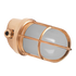 Solo-Schiffslampe abgewinkelt, Messing, 19cm x 10cmø, Milchglas