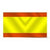 Spanien Flagge Merchant Marine (ohne Waffe)
