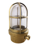 Solo ship lamp, brass straight, clear glass