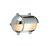 Wandleuchte Poon, Schiffslampe Chrom 15 x 21 cm